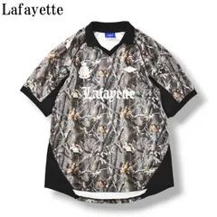 ラファイエット LFYT Lafayette EMBLEM SOCCER JERSEY 襟付き 半袖 サッカー ジャージー ユニフォーム ゲームシャツ ストリート フットボール L リアルツリー 迷彩柄 メンズのサムネイル