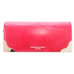 キャサリンハムネットロンドン KATHARINE HAMNETT LONDON 長財布 ピンク 花柄装飾 金属装飾 ECG003 /ML ■ECG003のサムネイル