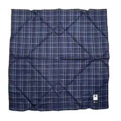 イッセイミヤケ ISSEY MIYAKE アイムプロダクト im product ハンカチ チェック柄 紺 ネイビー ■GY99のサムネイル