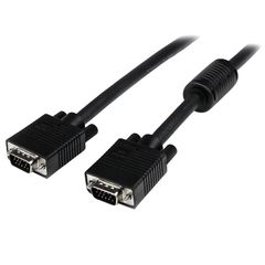 [Brand New] StarTech.com VGA Cable / 10m / Mini D-Sub 15-pin / Male-Male / Black / Analog RGB Compatible Display Cable MXTMMHQ10M 0
