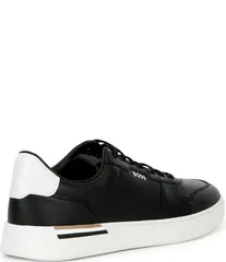 ヒューゴボス メンズ シューズ ドレスシューズ スニーカー レザー Hugo Boss Mens Clint Leather Sneakers Black ブラックのサムネイル