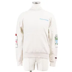 【美品】CHROME HEARTS x Matty Boy クロムハーツ マッティボーイ コラボ フーディ RETRO CYCLE レトロサイクル サイズ SMALL メンズ ロゴ コットン100% スウェット トップス ホワイト 白 米国製のサムネイル