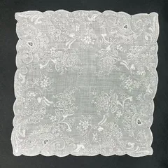 ※※お値下げ中※※ スワトウハンカチ 仙頭 手刺繍 ※外袋なし※ 管理番号20のサムネイル