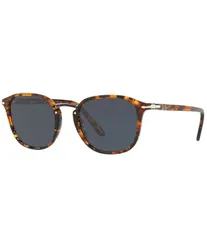 ペルソル レディース アクセサリー サングラス・アイウェア Persol Unisex PO3186S Brown Tortoise 53mm Round Sunglasses Brown Tortoのサムネイル