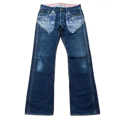 備中倉敷工房 ETERNAL NO.24405 ブーツカットデニム インディゴ サイズ30 メンズM エターナル KURA JEANSのサムネイル