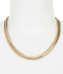 アンクライン レディース アクセサリー ネックレス・チョーカー レース Anne Klein Flat Gold Chain Collar Necklace Gold ゴールドのサムネイル