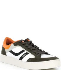ヒューゴボス メンズ シューズ スニーカー Hugo Boss Orange Mens Rhysneakers WhiteGreen ホワイトのサムネイル