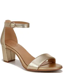 ナチュライザー レディース シューズ サンダル トール レザー Naturalizer Vera Metallic Leather Dress Sandals Dark Gold ゴールドのサムネイル