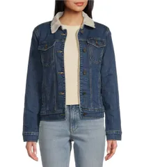 ラングラー レディース アウター ジャケット・ブルゾン デニム WranglerR Sherpa Linedenim Jacket Denim デニムのサムネイル
