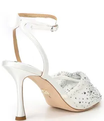 バッジェリーミシュカ レディース シューズ サンダル メッシュ アンクル Badgley Mischka Cameryn Mesh Rhinestone Embellished Ankle Strapのサムネイル