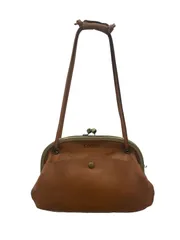 【管理番号-P】Kanmi. がま口 ショルダーバッグ ブラウン系 中古 現状品のサムネイル