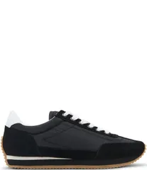 ブロンド レディース ボトムス カジュアルパンツ ナイロン スニーカー スエード Blondo Ersula Nylon and Suede Waterproof Sneakers Black ブラッのサムネイル