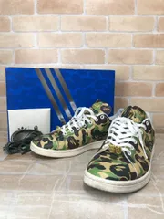 【中古】 箱有り A BATHING APE × adidas アベイシングエイプ × アディダス Stan Smith "ABC Camo" グリーン系 US11(29.0㎝) 111417924のサムネイル