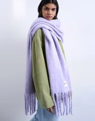トップショップ レディース アクセサリー マフラー・ストール・スカーフ Topshop Sydney blanket scarf in lilac LILAC ライラックのサムネイル