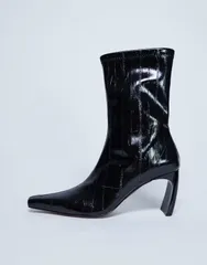 トップショップ レディース シューズ ブーツ・レインブーツ アンクル ブーツ Topshop Pearl point toe ankle boots Black ブラックのサムネイル