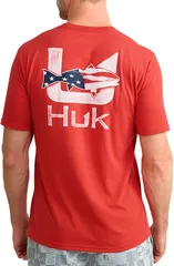 フック メンズ トップス Tシャツ HUK Mens Fish Flag TShirt Channel Markerのサムネイル