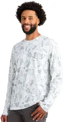 フック メンズ トップス Tシャツ プリント グラフィック HUK Mens Drift KC Print Long Sleeve Graphic TShirt White ホワイトのサムネイル