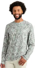 フック メンズ トップス Tシャツ プリント グラフィック HUK Mens Drift KC Print Long Sleeve Graphic TShirt Volcanic Ash アッシュのサムネイル