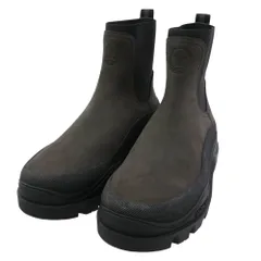 MONCLER モンクレール チェルシー ブーツ ヌバック サイドゴア ブーツ ブラック系 チャコール系 41【美品】【中古】のサムネイル