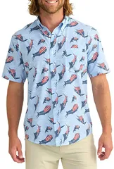 フック メンズ トップス Tシャツ プリント HUK Mens Kona KC Printed TShirt Windsurferのサムネイル