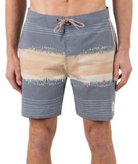 Hurley Men's Phantom Naturals Tailgate 18 Boardshorts, Ion Grey.