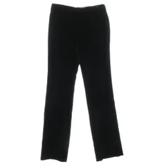 SAINT LAURENT サンローラン 691722 Y525R 1000 ベルベット ワイドパンツ ブラック系【美品】【中古】のサムネイル