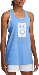 アンダーアーマー レディース トップス タンクトップ Under Armour Womensoftball Home Plate Tank Top CarolinaWhite ホワイトのサムネイル