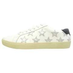 SAINT LAURENT サンローラン 421572 Court Classic Star レザー スターデザイン 星柄 ローカット スニーカー ホワイト系 41【新古品】【未使用】【中古】のサムネイル