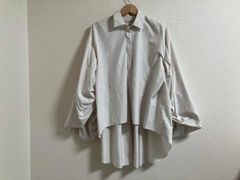 495h*ルフィル LE PHIL ミリタリープルーフオーバーサイズブラウス