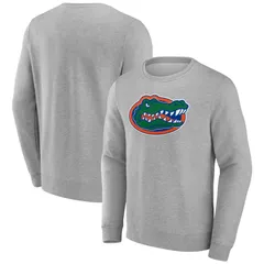 ファナティクス メンズ アウター パーカー・スウェット シャツ フリース Mens Fanatics Gray Florida Gators Applique Fleece Pullover Sweaのサムネイル