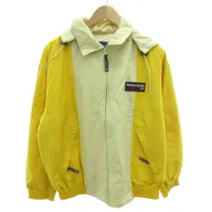 パーリーゲイツ PEARLY GATES 美品 ジャケット L 黄色 イエロー フード付き ツートンカラー ロゴパッチ 053-221036 /HW ■ECB001のサムネイル