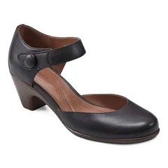 イージースピリット レディース シューズ パンプス ヒール Easy Spirit Clarice Womens Heels Dark Brown Leather ブラウンのサムネイル