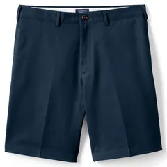 ランズエンド メンズ ボトムス ハーフパンツ・ショーツ ショートパンツ Mens Lands End ClassicFit 9inch NoIron Chino Shorts Radiant Navyのサムネイル