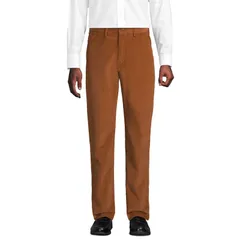 ランズエンド メンズ ボトムス カジュアルパンツ Mens Lands End Comfort Waistraditional Fit Pants Rich Ginger Brown ブラウンのサムネイル