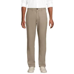 ランズエンド メンズ ボトムス カジュアルパンツ Mens Lands End Comfort Waist Athletic Fit Chino Pants Khaki カーキのサムネイル