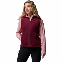 コロンビア レディース アウター ジャケット・ブルゾン プチ ベスト フリース Petite Columbia Benton Springs Fleece Vest Rich Wine ワインのサムネイル