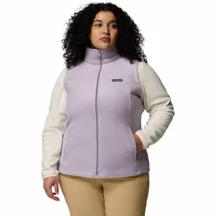 コロンビア レディース アウター ジャケット・ブルゾン プラスサイズ ベスト フリース Plusize Columbia Benton Springs Fleece Vest Shale Purpleのサムネイル