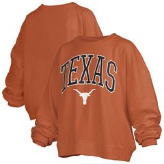 프레스 박스 레이디스 탑스 티셔츠 스웨트 로고 Womens Pressbox Texas Orange Texas Longhorns Janise Arch Over Logo
