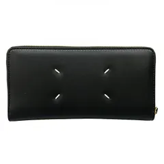 Maison Margiela(メゾンマルジェラ) 長財布美品  - S56UI0110 黒 ラウンドファスナー/4ステッチ レザーのサムネイル