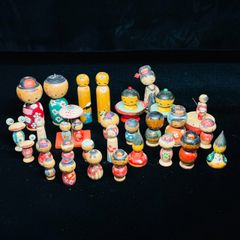 E-4 【昭和レトロ】こけし 13点セット 伝統工芸 郷土玩具 ビンテージ イン E-4 【昭和レトロ】こけし 13点セット 伝統工芸 郷土玩具 ビンテージ