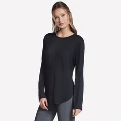 スケッチャーズ レディース トップス Tシャツ Womenskechers GoDri Swift Long Sleeve Tunic Top Bold Black ブラックのサムネイル