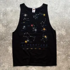 90年代 FRUIT OF THE LOOM SUPERSTARS 星座 タンクトップ ノースリーブ 黒のサムネイル
