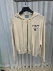 (38) PRADA プラダ カシミア ブレンド ストレッチ レディース WHO ジップアップのサムネイル