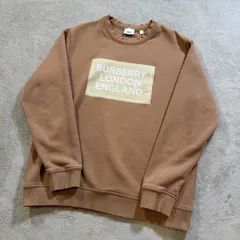 バーバリー BURBERRY ボックスロゴ スウェット トレーナー L キャメル ベージュ 8084342 BURBERRY LONDON ENGLAND 長袖 裏起毛 トップス メンズ  国内正規品　18614のサムネイル