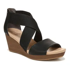 ドクター・ショール レディース シューズ サンダル Dr Scholls Barton Band Womens Wedge Sandals Black ブラックのサムネイル