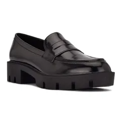 ナインウェスト レディース シューズ スリッポン・ローファー Nine West Maibel Womens Loafers Black Patent ブラックのサムネイル