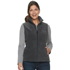 コロンビア レディース アウター ジャケット・ブルゾン プチ ベスト フリース Petite Columbia Benton Springs Fleece Vest Charcoal Heatherのサムネイル