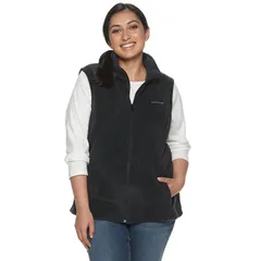 コロンビア レディース アウター ジャケット・ブルゾン プラスサイズ ベスト フリース Plusize Columbia Benton Springs Fleece Vest Black ブラックのサムネイル