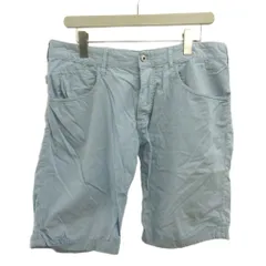 アルマーニ ジーンズ ARMANI JEANS パンツ USA 34 水色 アクアブルー 無地 ショート丈 ロールアップ裾 /MD ■GY49のサムネイル