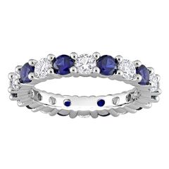 ステラ グレース レディース アクセサリー リング Stella Grace Sterling Silver LabCreated Blue White Sapphireternity Ring St